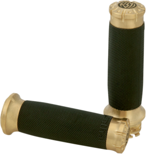 Chrono Grips Black, Brass, 3, nordicamoto.ro