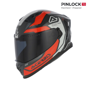 Casca Acerbis X-Way Graphic Orange/Grey