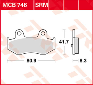 Brake Pad Allround Organic, 1, nordicamoto.ro