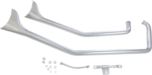 1-3/4(r) Upsweep Fishtail Drag Pipes Chrome
