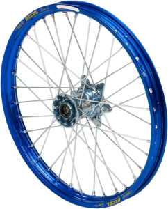 Elite Mx-en Wheel, Silver Spokes Blue, Silver