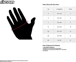 Manusi Piele Icon Superduty™ Black/Tan/White 2XL, 2, nordicamoto.ro