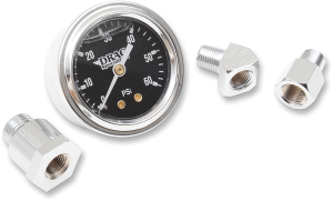 1-3/4(r) Deluxe Liquid-filled Oil Gauge Kit Black, 2, nordicamoto.ro