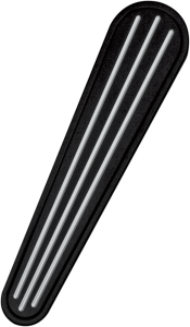 Dash Insert Black, Silver