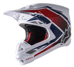 Casca Alpinestars Supertech M10 Carb Blue/Red/White XL, 2, nordicamoto.ro