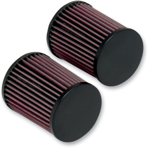 High Flow Air Filter Black, Red
