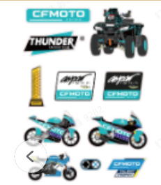 MOTOGP COLLECTIONS, SET ABȚIBILDURI CFMOTO RACING A5, nordicamoto.ro