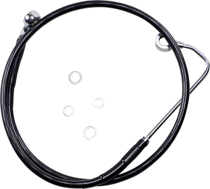 Extended Length Black Vinyl Brake Line Kit Black