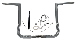 1-1/4(r) Ez Install Flat Top Handlebar Kit Silver