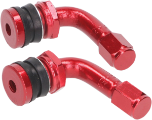 Tire Valve Set 90° Red, 2, nordicamoto.ro