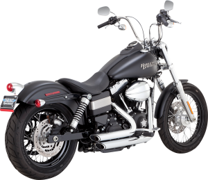 Shortshots Staggered Exhaust Systems Chrome, 1, nordicamoto.ro