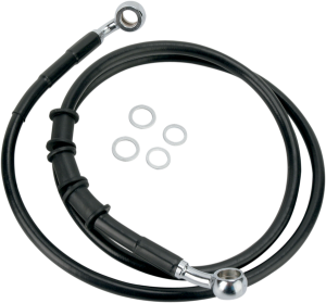 Stainless Steel Brake Line Kit Black, 1, nordicamoto.ro