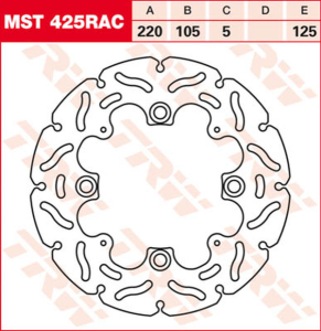 Contoured Fixed Brake Rotor, 2, nordicamoto.ro