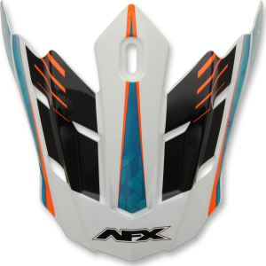 Fx-17/fx-17ye Complex Factor Visor Peak Pearl White/blue/orange Black, Blue, Orange, White ONE SIZE, 1, nordicamoto.ro
