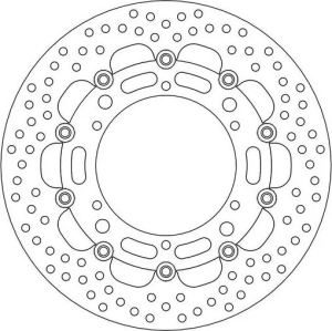 Seria Halo, rotor flotant, negru, oțel inoxidabil