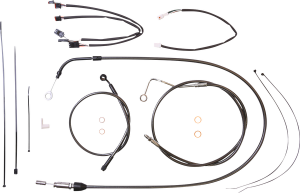 Black Pearl Designer Handlebar Installation Kit Black, 2, nordicamoto.ro