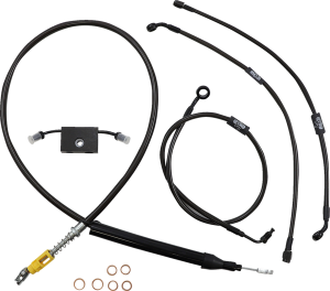 Standard Midnight Braided Handlebar Cable/brake Line Kit Black