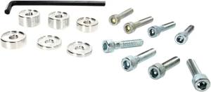 MOOSE RACING Handlebar Riser Kit Silver 