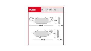 Trq Brake Pad Sintered Race