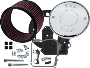 Indian Air Cleaner Kit With Cover Silver