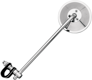 Universal Clamp On Mirror Silver
