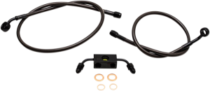 Midnight Braided Brake Line Kit Black, Midnight 30, 1, nordicamoto.ro