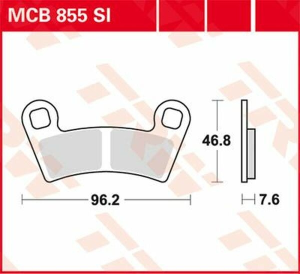 Plăcuțe de frână off-road sinterizate din seria Si, 1, nordicamoto.ro