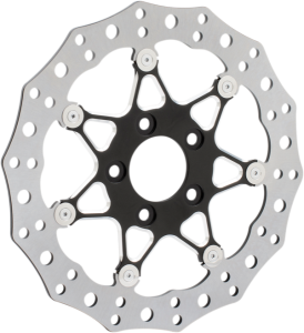 Two-piece Floating Brake Rotor Black, Silver