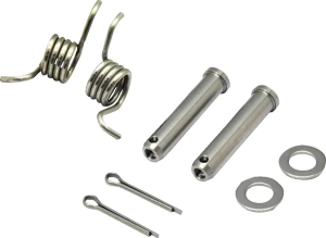 MOOSE RACING Footpeg Pin And Spring Silver 
