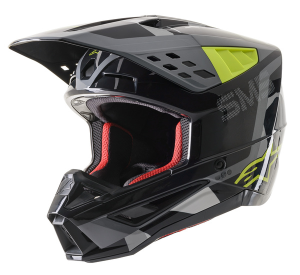 Casca Alpinestars Supertech M5 Rover Gray/Yellow/Gloss
