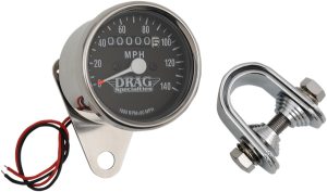 2.4(r) Mini Mechanical Speedometer Black, 1, nordicamoto.ro