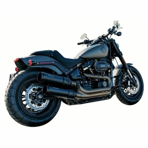 Muffler Slip-on 4.5(r) Duals For Softails Black