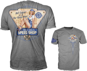 Vintage Velocity Speed Shop T-shirt Gray Medium Gray M, 1, nordicamoto.ro