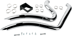 Big Radius 2:2 Exhaust System Chrome, 1, nordicamoto.ro