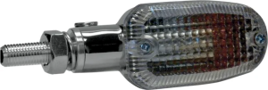Lămpi de poziție alungite din aluminiu, cromate, 1, nordicamoto.ro