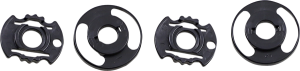 Gringo S/lane Splitter Helmet Shield Baseplate Kit Set Black ONE SIZE, 3, nordicamoto.ro