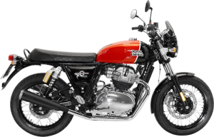 Tobă de eșapament LeoVince Classic Racer Slip-On pentru Royal Enfield Interceptor 650 / Continental GT 650 – Black Edition (Race Only), 2, nordicamoto.ro