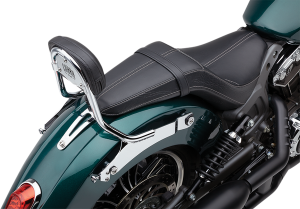 Detachable Mini Backrest Silver, 1, nordicamoto.ro