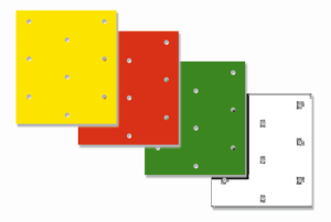Colored Crystal Sheets Black