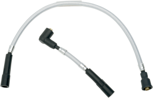 Braided Spark Plug Wire Silver, 1, nordicamoto.ro