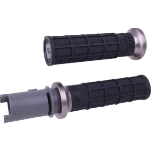 Hart-luck Signature V-twin Lock-on Grips Gray, Black , nordicamoto.ro