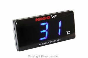 Super Slim Water Temperature Gauge Black
