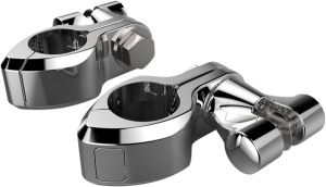Engine Guard Highway Peg Hingeless Mounting Clamp Kit Silver Standard, 1, nordicamoto.ro