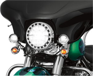 Led Halo Headlight And Passing Light Trim Rings Chrome