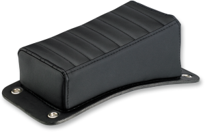 Harlot Pillion Pad Horizontal Tuck N Roll Pattern Black Black