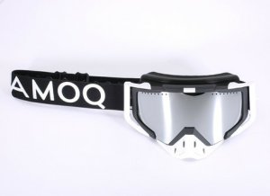 Ochelari Snowmobil AMOQ Aster Black-White Silver Mirror