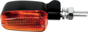 Oblong Aluminum Body Marker Lights Black, Matte