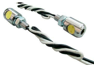 Led License Plate Mounting Bolt White, 1, nordicamoto.ro