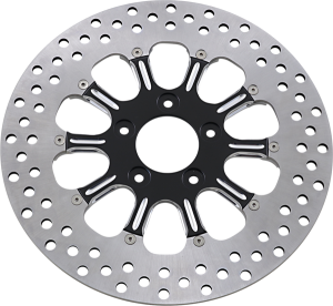 Two-piece Brake Rotor Black, Silver, Matte, 1, nordicamoto.ro