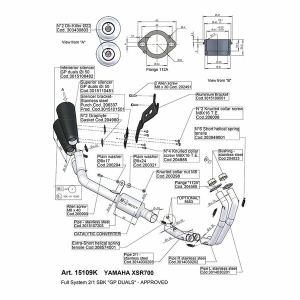 Gp Duals Full-system Exhaust Sandblast